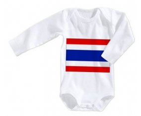 Body bébé Drapeau Thaïlande taille 3/6 mois manches Longues