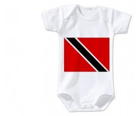 Body bébé Drapeau Trinité-et-Tobago taille 3/6 mois manches Courtes