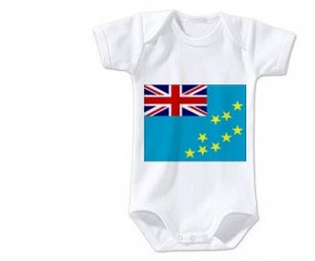 Body bébé Drapeau Tuvalu taille 3/6 mois manches Courtes