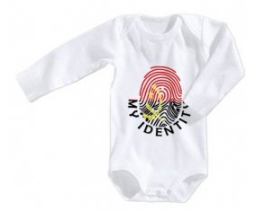 Body bébé Empreinte My Identity Angola taille 3/6 mois manches Longues