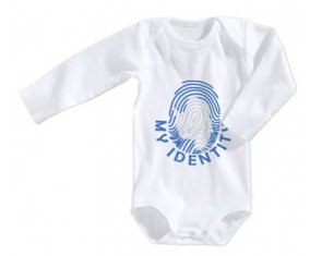 Body bébé Empreinte My Identity Antarctique taille 3/6 mois manches Longues
