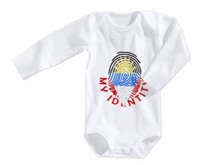 Body bébé Empreinte My Identity Antigua-et-Barbuda taille 3/6 mois manches Longues