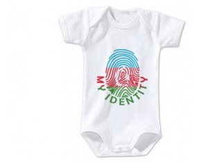 Body bébé Empreinte My Identity Azerbaïdjan taille 3/6 mois manches Courtes
