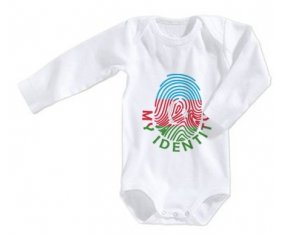 Body bébé Empreinte My Identity Azerbaïdjan taille 3/6 mois manches Longues