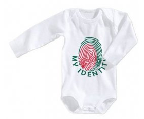 Body bébé Empreinte My Identity Bangladesh taille 3/6 mois manches Longues