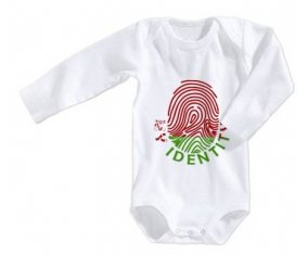 Body bébé Empreinte My Identity Biélorussie taille 3/6 mois manches Longues
