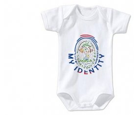 Body bébé Empreinte My Identity Belize taille 3/6 mois manches Courtes
