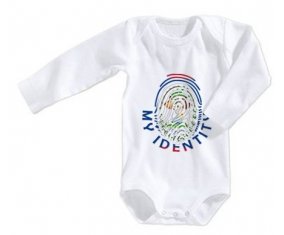 Body bébé Empreinte My Identity Belize taille 3/6 mois manches Longues