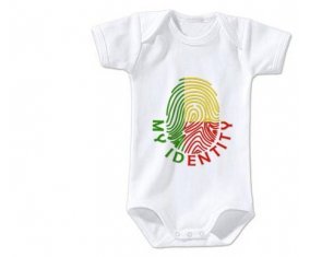Body bébé Empreinte My Identity Bénin taille 3/6 mois manches Courtes