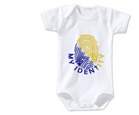 Body bébé Empreinte My Identity Bosnie Herzégovine taille 3/6 mois manches Courtes