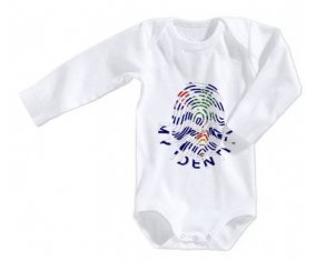 Body bébé Empreinte My Identity Territoire britannique de l'océan Indien taille 3/6 mois manches Longues