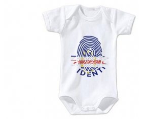 Body bébé Empreinte My Identity Cap-Vert taille 3/6 mois manches Courtes