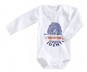 Body bébé Empreinte My Identity Cap-Vert taille 3/6 mois manches Longues