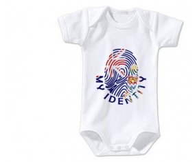 Body bébé Empreinte My Identity Îles Caïmans taille 3/6 mois manches Courtes