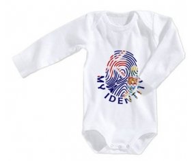 Body bébé Empreinte My Identity Îles Caïmans taille 3/6 mois manches Longues