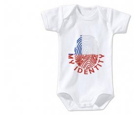 Body bébé Empreinte My Identity Chili taille 3/6 mois manches Courtes