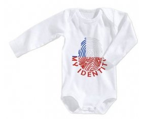 Body bébé Empreinte My Identity Chili taille 3/6 mois manches Longues