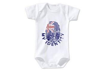 Body bébé Empreinte My Identity les Îles Cook taille 3/6 mois manches Courtes