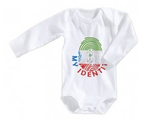 Body bébé Empreinte My Identity Guinée Équatoriale taille 3/6 mois manches Longues