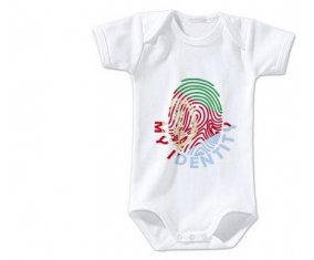 Body bébé Empreinte My Identity Érythrée taille 3/6 mois manches Courtes