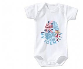 Body bébé Empreinte My Identity Fidji taille 3/6 mois manches Courtes
