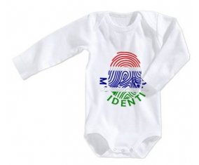 Body bébé Empreinte My Identity Gambie taille 3/6 mois manches Longues