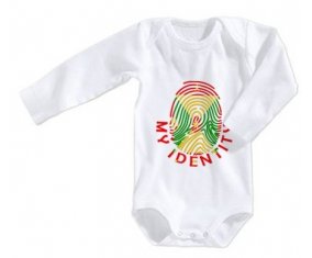 Body bébé Empreinte My Identity Grenade taille 3/6 mois manches Longues