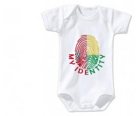 Body bébé Empreinte My Identity Guinée taille 3/6 mois manches Courtes