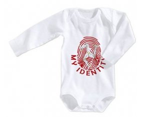 Body bébé Empreinte My Identity Île de Man taille 3/6 mois manches Longues