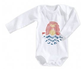 Body bébé Empreinte My Identity Kiribati taille 3/6 mois manches Longues