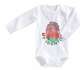 Body bébé Empreinte My Identity Malawi taille 3/6 mois manches Longues
