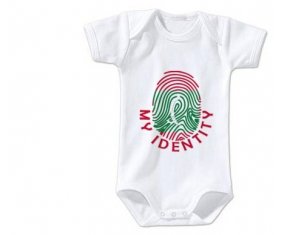 Body bébé Empreinte My Identity Maldives taille 3/6 mois manches Courtes