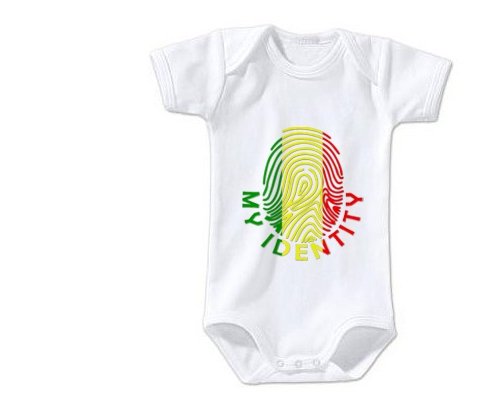 Body bébé Empreinte My Identity Mali taille 3/6 mois manches Courtes
