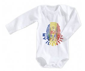 Body bébé Empreinte My Identity Moldavie taille 3/6 mois manches Longues