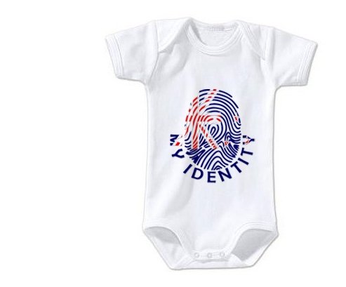 Body bébé Empreinte My Identity Nouvelle-Zélande taille 3/6 mois manches Courtes