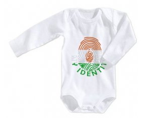 Body bébé Empreinte My Identity Niger taille 3/6 mois manches Longues