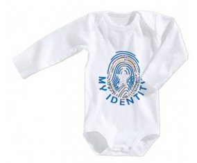 Body bébé Empreinte My Identity Corée du Nord taille 3/6 mois manches Longues