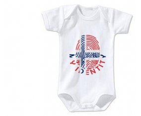 Body bébé Empreinte My Identity Norvège taille 3/6 mois manches Courtes