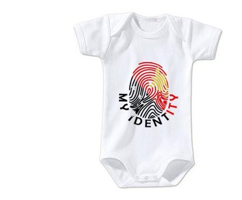 Body bébé Empreinte My Identity Papouasie Nouvelle Guinée taille 3/6 mois manches Courtes
