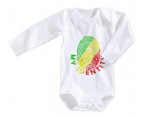Body bébé Empreinte My Identity République du Congo taille 3/6 mois manches Longues