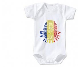 Body bébé Empreinte My Identity Roumanie taille 3/6 mois manches Courtes