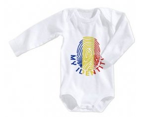 Body bébé Empreinte My Identity Roumanie taille 3/6 mois manches Longues