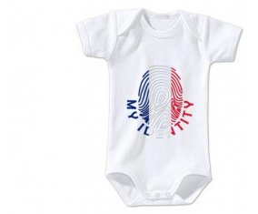 Body bébé Empreinte My Identity Saint Barthlemy taille 3/6 mois manches Courtes