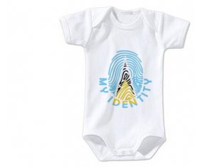 Body bébé Empreinte My Identity Sainte-Lucie taille 3/6 mois manches Courtes