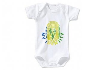 Body bébé Empreinte My Identity Saint-Vincent-et-les-Grenadines taille 3/6 mois manches Courtes