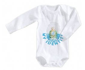 Body bébé Empreinte My Identity Saint Marin taille 3/6 mois manches Longues