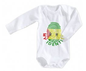Body bébé Empreinte My Identity Sao Tomé et Principe taille 3/6 mois manches Longues