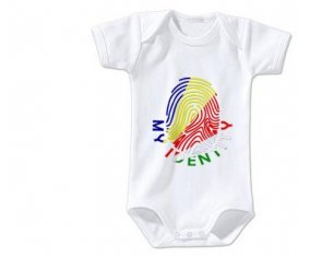 Body bébé Empreinte My Identity les Seychelles taille 3/6 mois manches Courtes