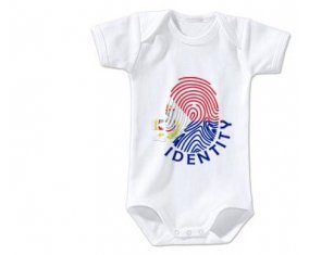 Body bébé Empreinte My Identity Sint Maarten taille 3/6 mois manches Courtes