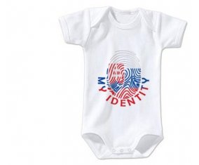 Body bébé Empreinte My Identity Slovaquie taille 3/6 mois manches Courtes